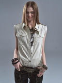 Roll Sleeve Sabotage Vest