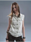 Roll Sleeve Sabotage Vest