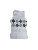 Switchback Argyle Mockneck Tank