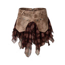 Wild Plaid Skirt