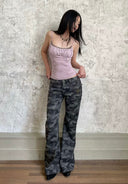 Pink Thorn Shadow Top