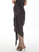 Cross Ruche Skirt