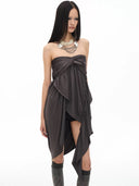 Cross Ruche Skirt