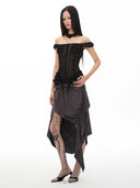 Cross Ruche Skirt
