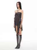 Cross Ruche Skirt
