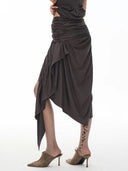 Cross Ruche Skirt