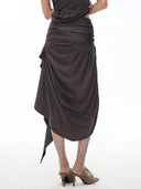Cross Ruche Skirt