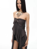 Cross Ruche Skirt