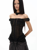 Ruche Slip Top