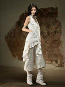 Cropped Panel Pants