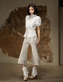 Cropped Panel Pants