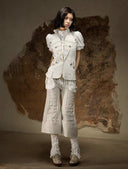 Cropped Panel Pants