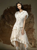 Court Ruffle Blouse