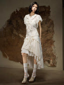 Court Ruffle Blouse