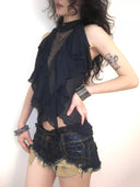 Ravage Splatter Denim Shorts