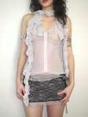 Zebra Spell Mesh Top