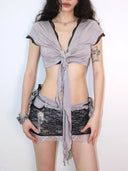 Lace V Top