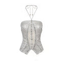 Metallic Shimmer Halter