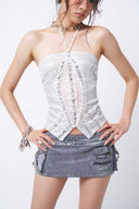 Metallic Shimmer Halter