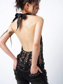 Striped Gilded Halter
