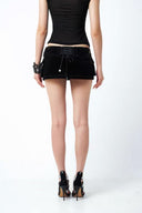 Crystal-Waist Skort