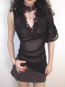 Violet Choker Top