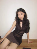 Violet Choker Top