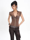 Fawn Print Top