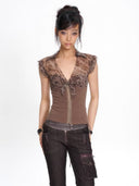 Fawn Print Top