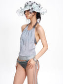 Leather Halter Top