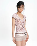 Blush Leopard Tee