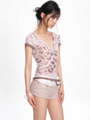 Blush Leopard Tee