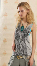 U-Neck Lace Tank