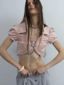 Cropped Shine Jacket