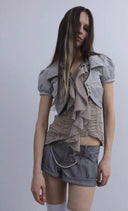 Cropped Shine Jacket