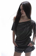 Fringe Epaulet Tee