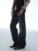 Emblem Flare Jeans