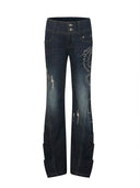 Emblem Flare Jeans