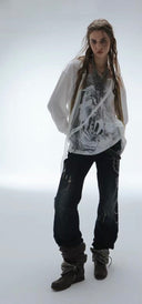 Emblem Flare Jeans