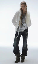 Emblem Flare Jeans
