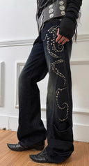 Emblem Flare Jeans