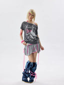 Stripe Bow Tee