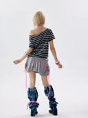 Stripe Bow Tee