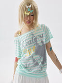 Stripe Bow Tee