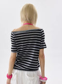 Stripe Bow Tee