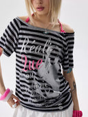 Stripe Bow Tee