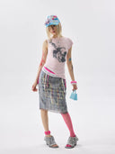 Plaid Wing Skirt