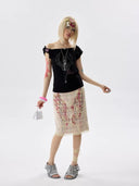 Plaid Wing Skirt