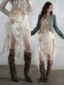 Disorderly Lace Skirt