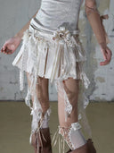 Worn Lace Skirt